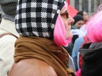 Demonstrantin