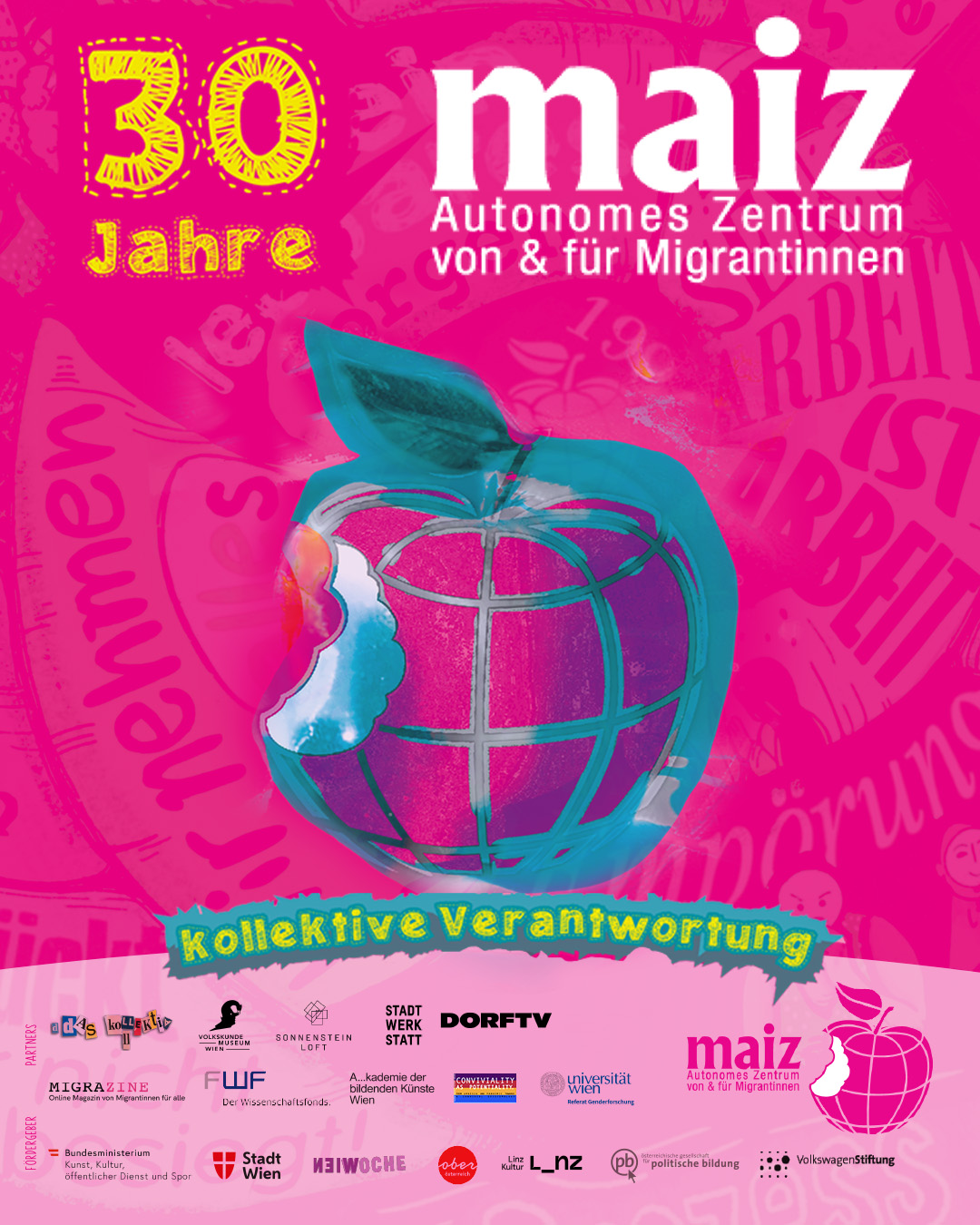 30 jahre flyer mit logos